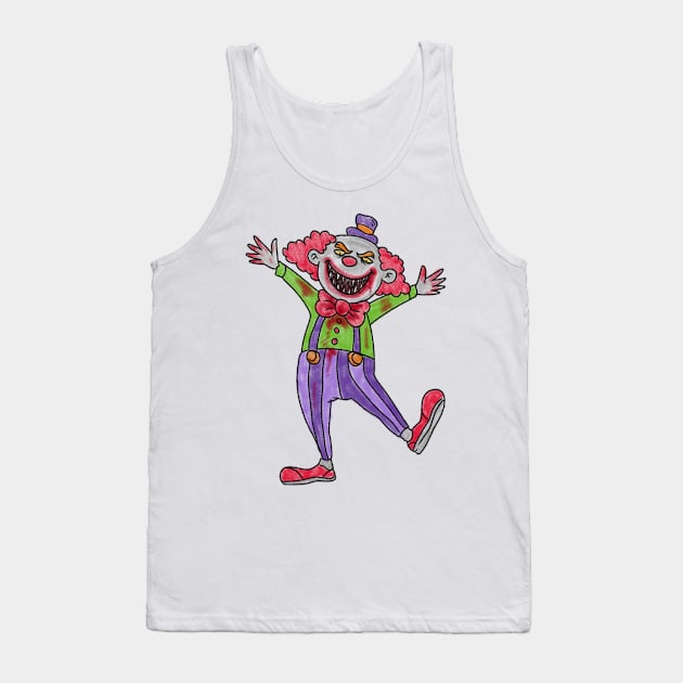 Fearful Friends: Wickedly Clown Wonderful Children's Horror Collection Tank Top by Holymayo Tee